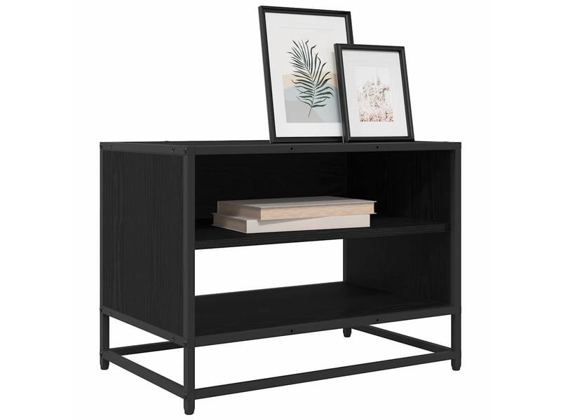  Meuble tv moderne, banc tv 61x40x46 cm chêne noir bois d'ingénierie  - Conforama C