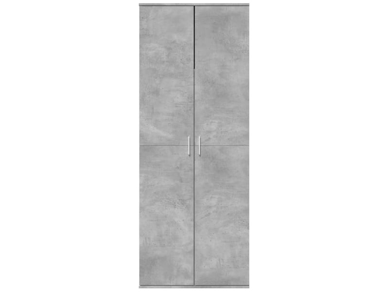  Buffet haut, meuble de rangement salon gris béton 70x35x180 cm bois d'ingénierie  - Conforama C