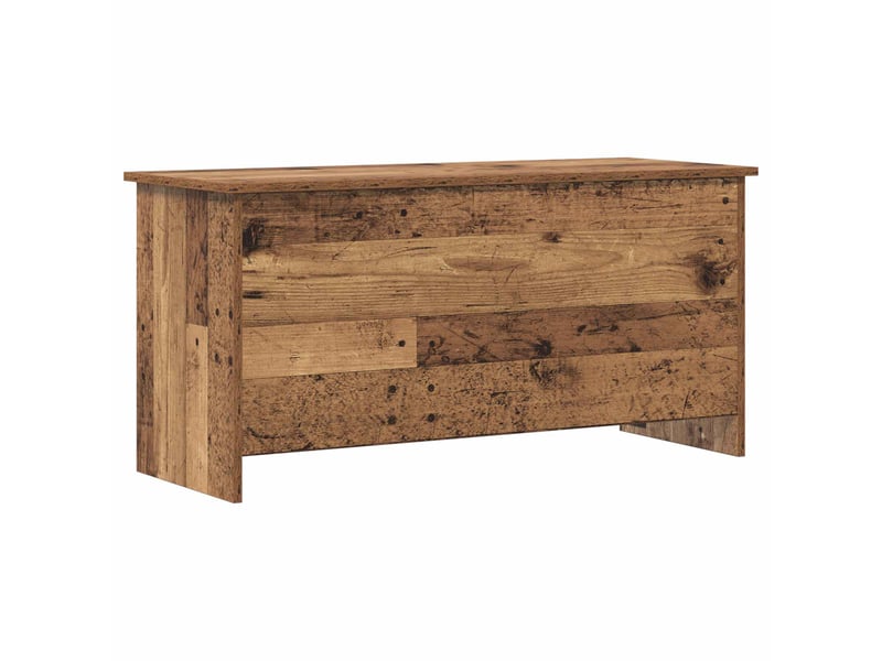  Coffre de rangement avec stockage bois ancien 100x40x50 cm  - Conforama A