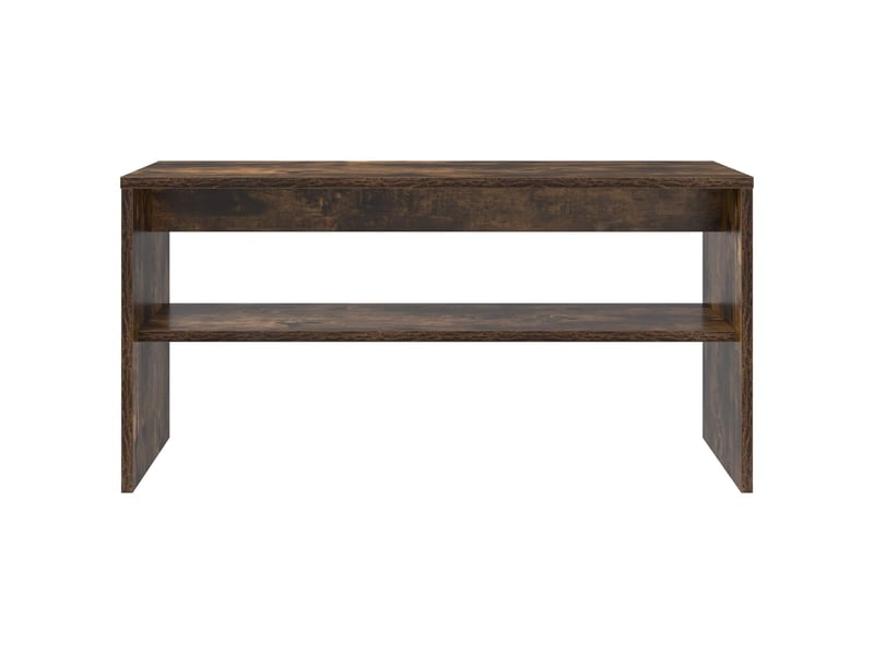  Meuble tv - banc tv - meuble de rangement 80 x 30 x 40 cm chêne fumé bois d'ingénierie  - Conforama E