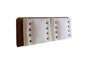 Tete de lit A fixer au mur largeur 140 cm finition tissu multicolore