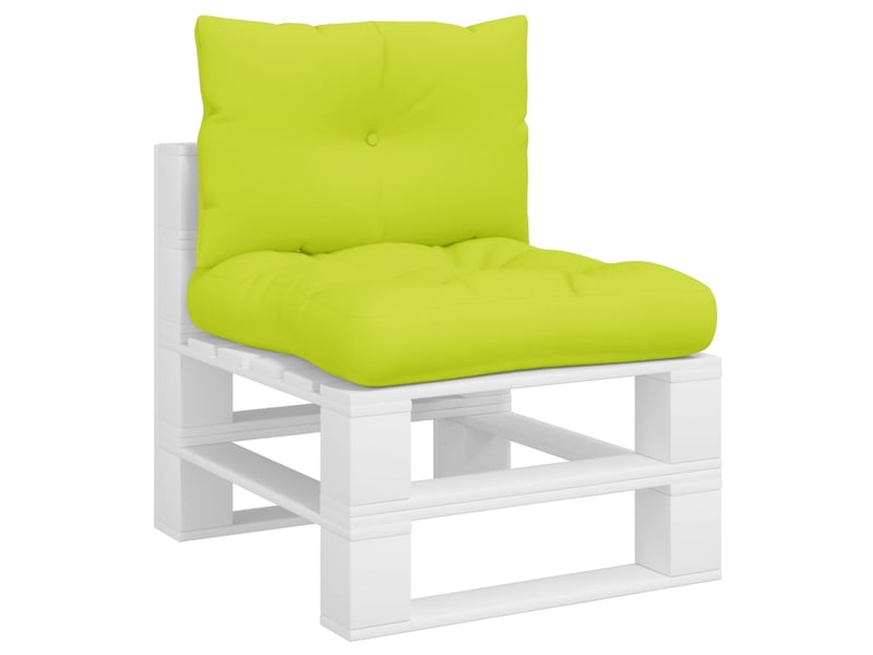  Lot de 2 coussins de palette, coussins de canapé vert vif tissu cf59647  - Conforama C