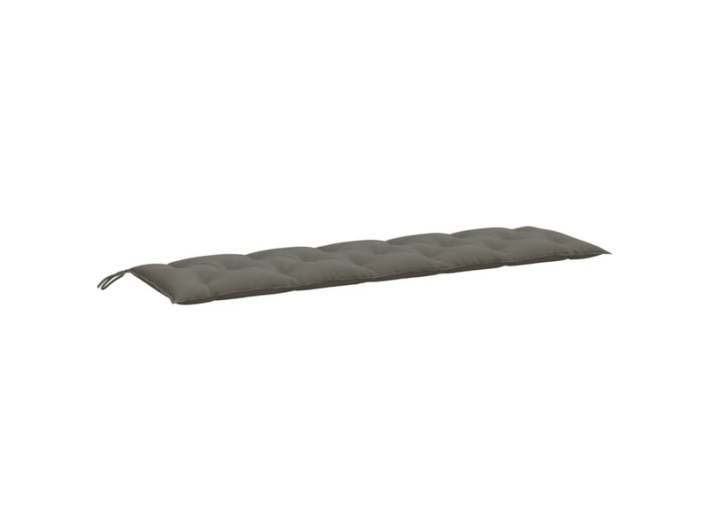  Lot de 2 coussins de banc de jardin, coussins d'assise gris foncé mélangé tissu cf58662  - Conforama E