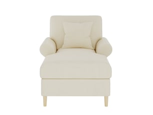 Fauteuil relax manuel  <strong>COVREO </strong> Velours beige