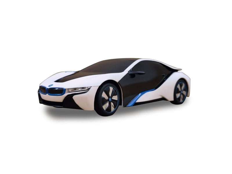  Voiture télécommandée bmw i8 1:24 blancjaune 2,4ghz uv photochromique serie 403003 - Conforama A