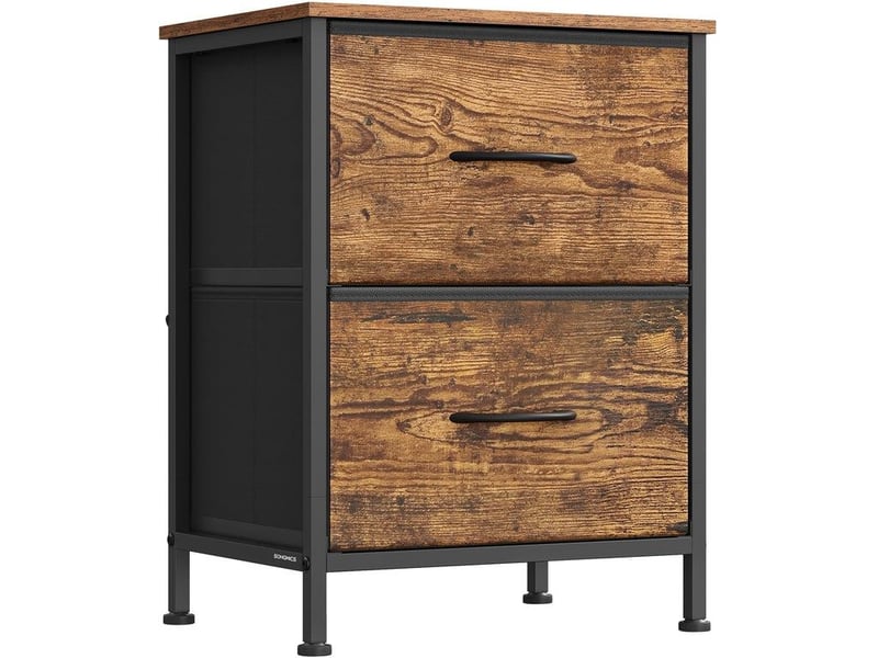  Commode de rangement moderne 30 x 39,6 x 52,2 cm 9 tiroirs pratique style rustique en mdf marron 12_0012391  - Conforama A