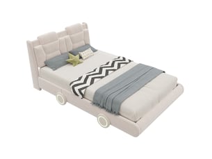 Lit 2 places 140x200 cm MODENUIT    coloris beige