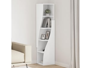Meuble d'angle, meuble de rangement salon 32x32x140cm bois d'ingénierie