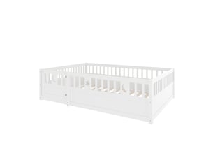 Lit simple 140x190 cm   Sol Morn coloris blanc
