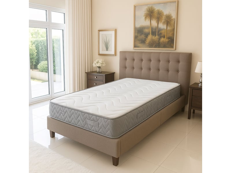 Lot de 2 matelas 70x190 mousse haute résilience hr 35 kgm3 - hauteur 24 cm - soutien très ferme 70 190 moonlight  - Conforama B