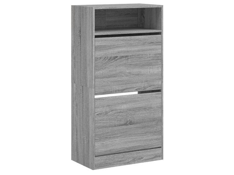  Meuble à chaussure, armoire à chaussures sonoma gris 60x34x116 cm bois d'ingénierie  - Conforama D