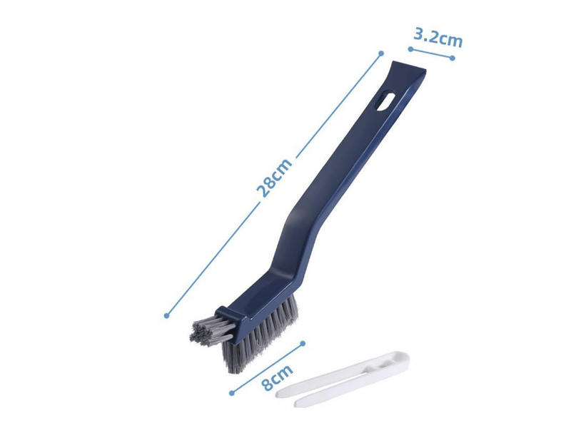  (bleu)1 brosse multifonction en plastique : aide au nettoyage pour salle de bain, cuisine, fenêtre et cheveux dans les espaces restreints.  - Conforama B