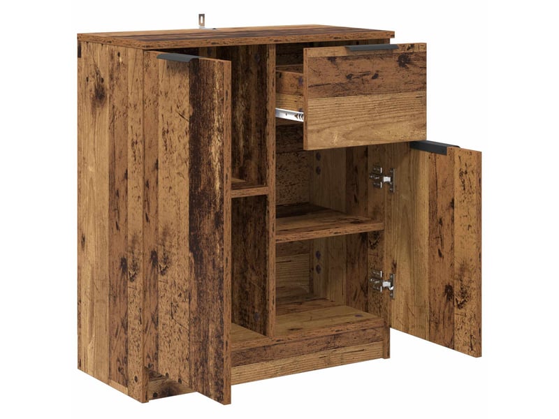 Buffet - bahut - meuble de rangement bois ancien 60 x 30 x 70 cm bois d'ingénierie - Conforama E