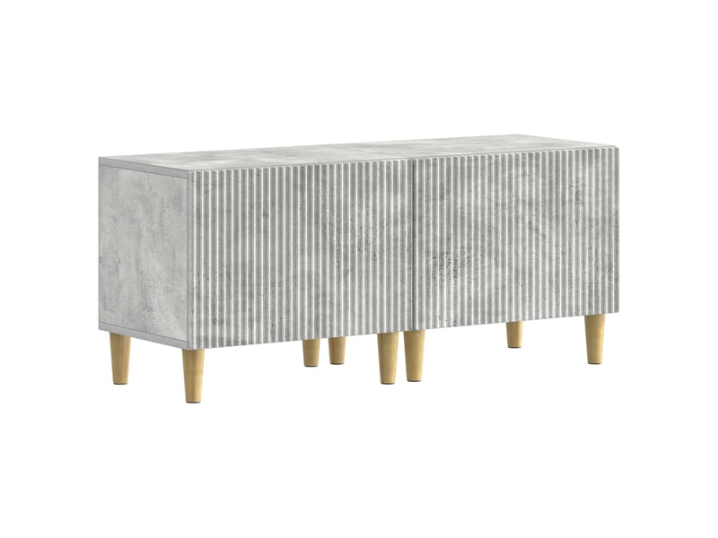 Ensemble de 3 meubles tv - banc tv - meuble de rangement led arnhem 3 pcs gris béton - Conforama D