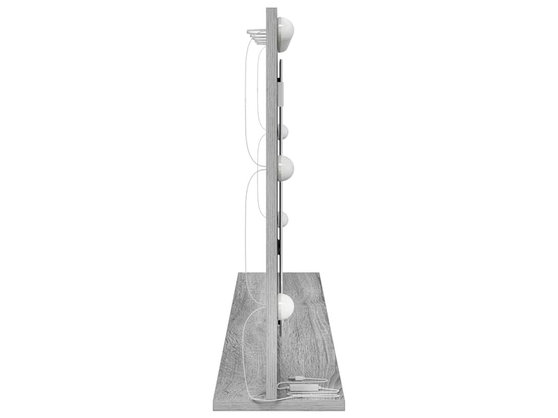  Miroir de vanité, miroir de coiffeuse gris sonoma 100 x 55 x 18 cm rectangulaire cf62781  - Conforama E