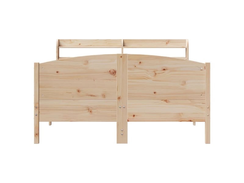  Lit double- lit adulte -  cadre de lit sans matelas 150x200 cm bois de pin massif  - Conforama C