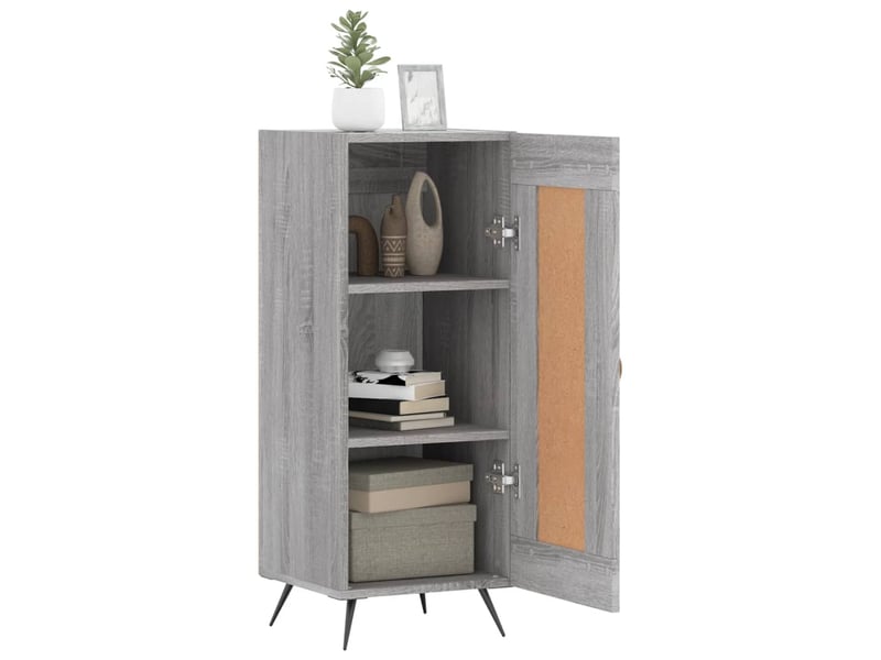  Buffet - bahut - meuble de rangement sonoma gris 34,5x34x90 cm bois d'ingénierie  - Conforama D
