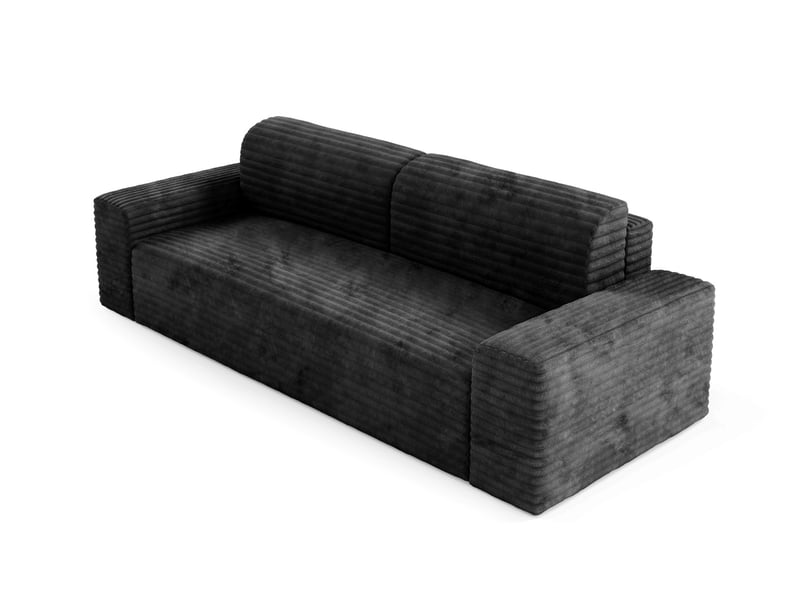 Canapé coco avec fonction de couchage couleur : tilia noir - Conforama D