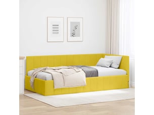 Lit simple 100x200 cm    coloris jaune