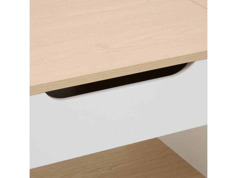 Table basse relevable luma rectangulaire 50x90cm blanc LUMA - Conforama E