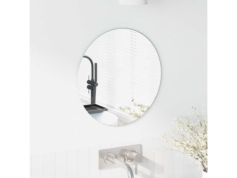 Miroir mural rond ø 40 cm verre trempé cf62873 - Conforama C