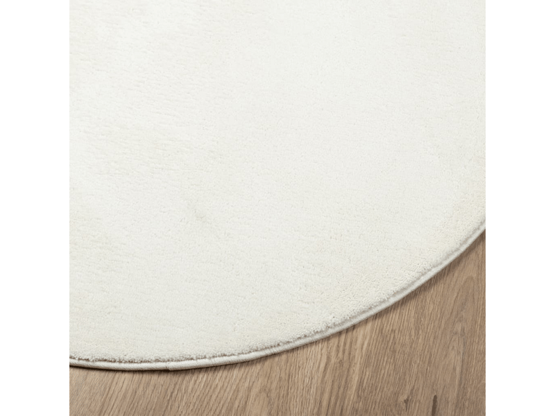  Tapis à poils courts crème ø 120 cm - comfortxl 375523 - Conforama C