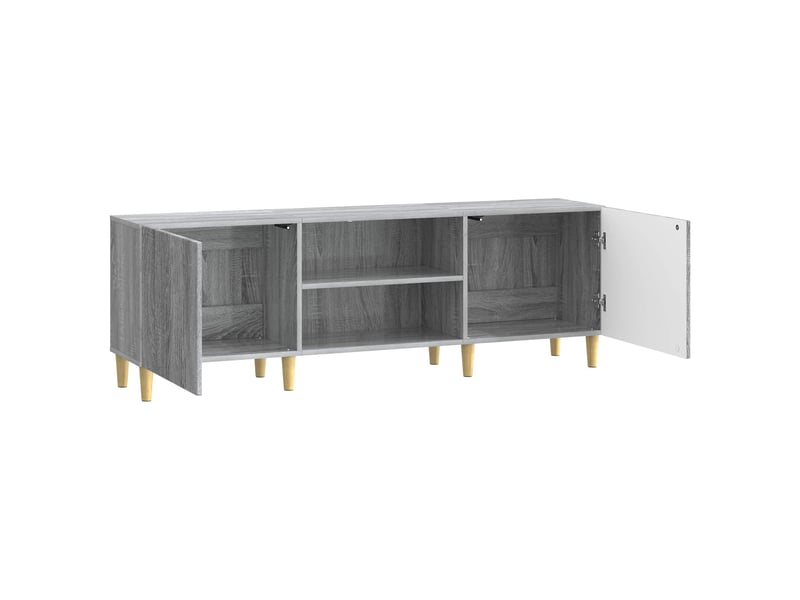  Meuble tv - banc tv - meuble de rangement sonoma gris 150 x 31 x 50 cm bois d'ingénierie  - Conforama E