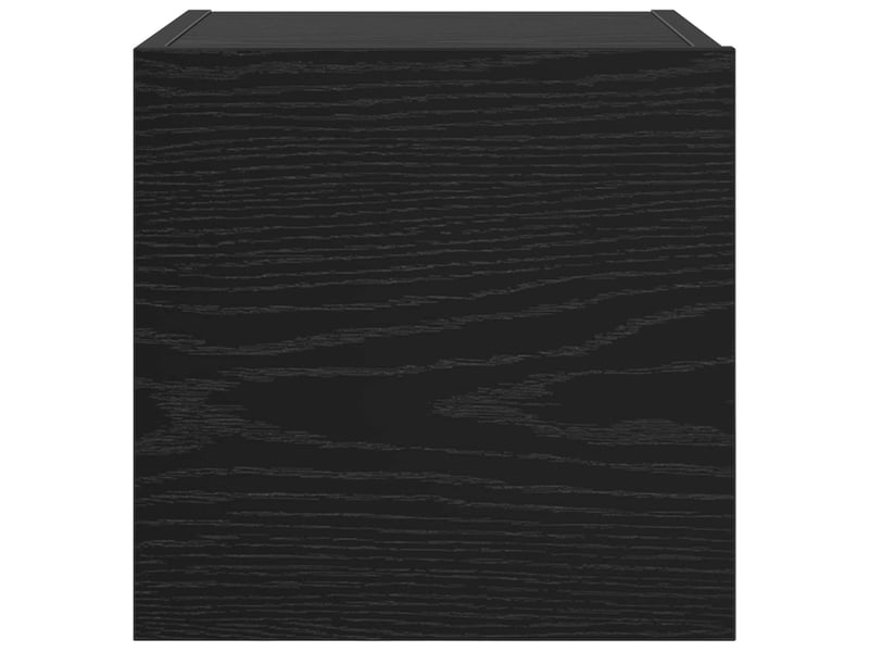 Meuble tv - banc tv - meuble de rangement mural 4 pcs chêne noir bois d'ingénierie - Conforama E