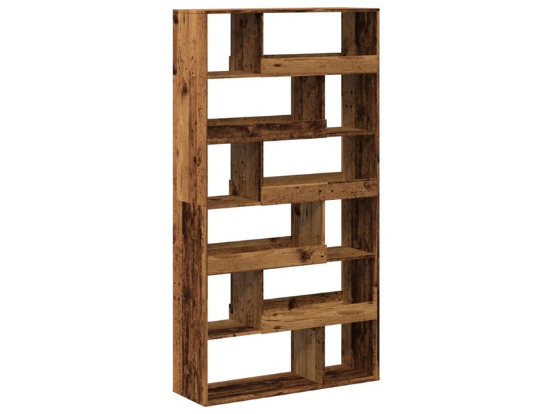  Cloison bibliothèque, meuble de rangement vieux bois bois d'ingénierie shl9792  - Conforama A