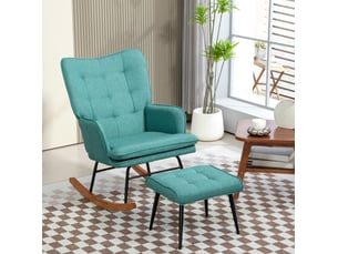 Pouf / repose pied <strong>HOMVRA</strong> <strong></strong> vert