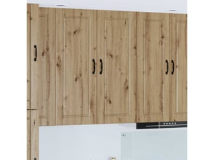 Meuble mural de cuisine, armoire de cuisine chêne artisanal 40x31x100cm shl5328