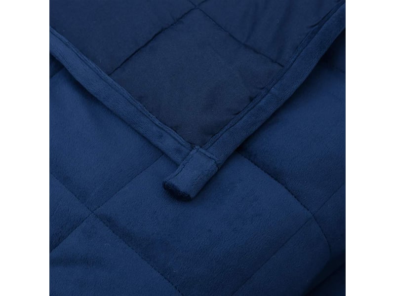  Couverture lestée adulte bleu 220x260 cm 11 kg tissu shl80417  - Conforama E