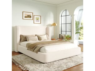 Lit coffre 140x200 cm <strong></strong>  <strong>Fay Lum</strong> coloris beige