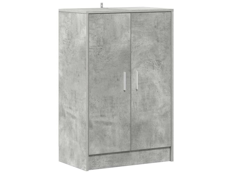  Meuble à chaussures, armoire à chaussures 60x35x92 cm gris béton chaussures  - Conforama A