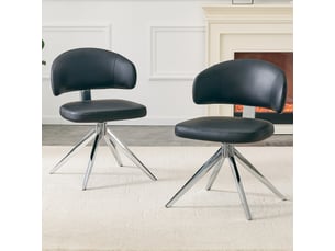 Chaise pivotante moderne 360°, pu rembourré, structure métal, h 77 cm, pour bureau et salon
