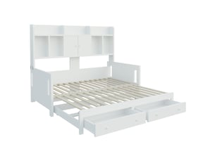 Lit gigogne 90x190 cm VVBV cao-LDF00593AAK-conf-NEW coloris blanc