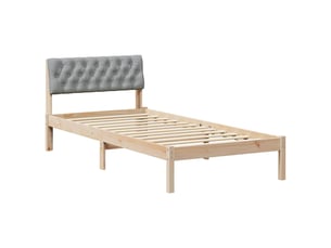 Lit simple 90x190 cm    coloris marron