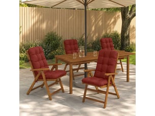 Lot de 4 coussins de chaise à dossier haut vianen cf59338