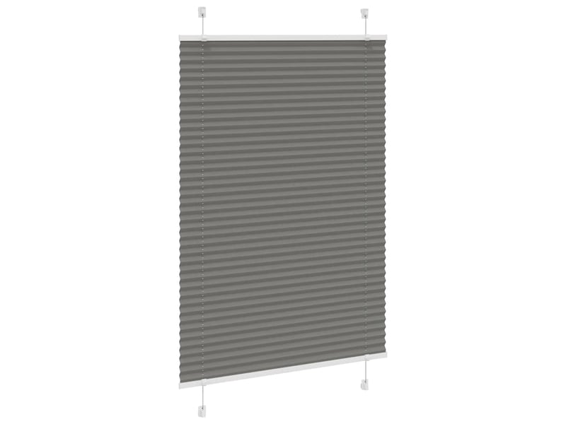 Store plissé, store de fenêtre anthracite 85x100 cm largeur du tissu 84,4 cm cf46713 - Conforama C