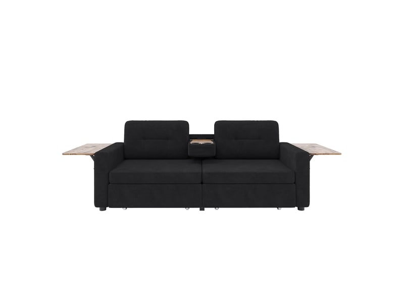  Canapé 2 places avec rangement et tablettes réglables evryae  - Conforama A