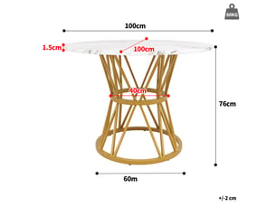 Ensemble table rond(e) MEULVA