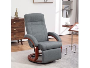 Fauteuil relax manuel <strong>FLORAGRACE</strong> Polyester gris