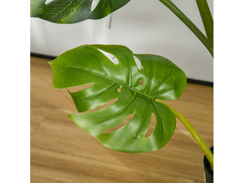 Plante artificielle monstera 110 cm en pot vert  - Conforama D