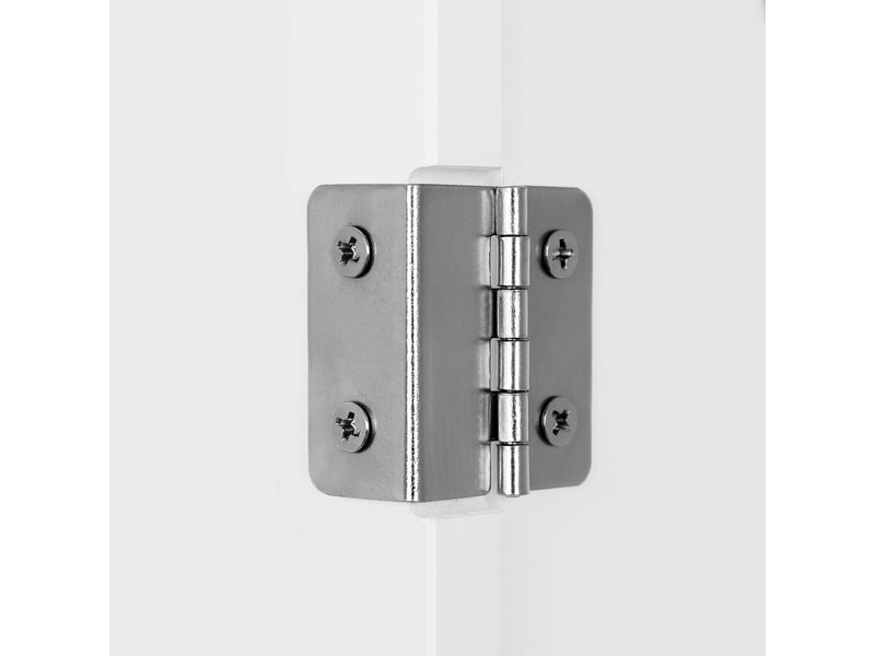 Meuble mural meuble de rangement suspendu pour salle de bains armoire à pharmacie avec étagère réglable et porte à persienne 40 x 16 x 60 cm blanc 12_0006517  - Conforama B