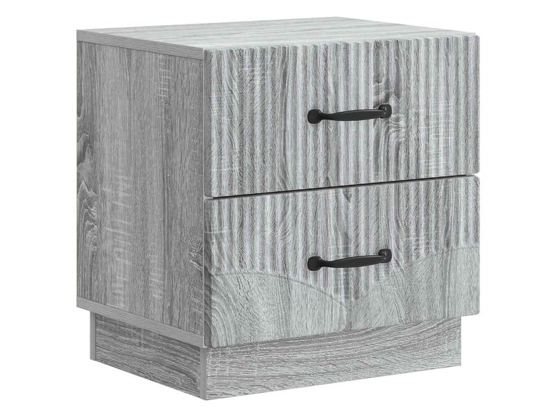  Table de chevet - cabinet de chevet - table de nuit 2 pc sonoma gris 43 x 34,5 x 44,5 cm  - Conforama D