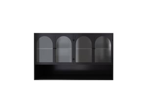Vitrine coloris noir ARVELLA - 120 cmx70 cm