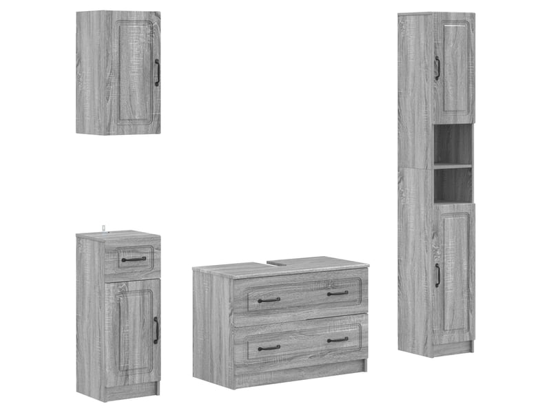  Ensemble de 4 pièces d'armoires de salle de bain utrecht cf63271  - Conforama A
