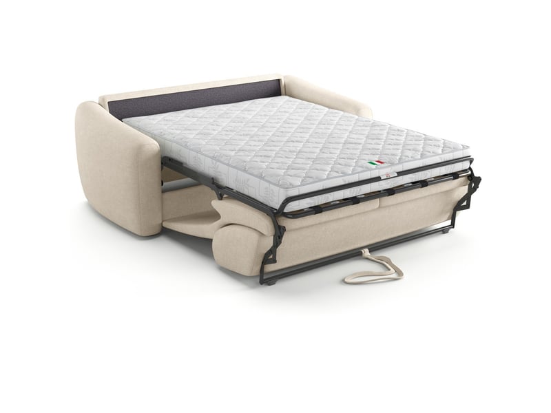  Canapé droit convertible 3 places en tissu chenille beige - ouverture express - suzie Suzie - Conforama E