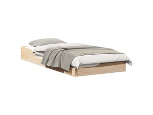 Lit simple 80x200 cm coloris beige
