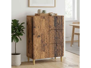 Buffet - bahut - meuble de rangement bois ancien 66 x 34,5 x 90 cm bois d'ingénierie